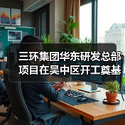 三環(huán)集團華東研發(fā)總部項目在吳中區(qū)開工奠基（圖1）