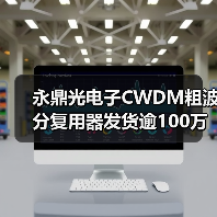 永鼎光電子CWDM粗波分復(fù)用器發(fā)貨逾100萬通道（圖1）