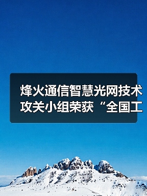 烽火通信智慧光網(wǎng)技術(shù)攻關(guān)小組榮獲“全國工人先鋒號”（圖4）