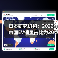 日本研究機構(gòu)：2022年中國EV銷量占比為20%，日本EV銷量占比僅為2%（圖1）