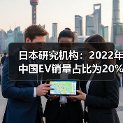 日本研究機構(gòu)：2022年中國EV銷量占比為20%，日本EV銷量占比僅為2%（圖4）