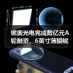 鈮奧光電完成數(shù)億元A輪融資，6英寸薄膜鈮酸鋰光電子芯片產(chǎn)線今年建成（圖3）