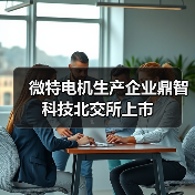 微特電機(jī)生產(chǎn)企業(yè)鼎智科技北交所上市（圖1）
