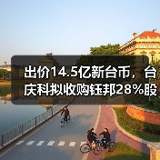 出價(jià)14.5億新臺(tái)幣，臺(tái)慶科擬收購鈺邦28%股權(quán)（圖1）