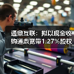 通鼎互聯(lián)：擬以現(xiàn)金收購?fù)ǘ拵?.27%股權(quán)，實(shí)現(xiàn)100%控股（圖1）