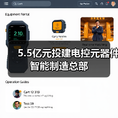 5.5億元投建電控元器件智能制造總部（圖1）